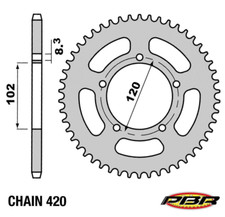 45 Tooth Step 420 ANTI-BREAKAGE Crown for Aprilia RS 50 / Replica 50 2001-2005