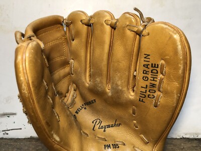 Vtg 1960s Rawlings Playmaker Model PM195 Baseball Glove Mitt Japan