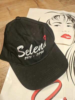 Vintage 90s Selena 1995 memorial Embroidered Black Snapback  display picture 2