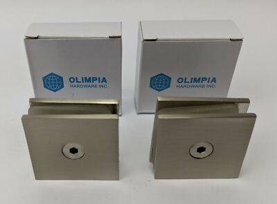 Olimpia Wall Mount Designer Series Glass Clip 5 x 4 1/2 cm Set of 2