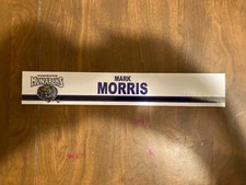 MARK MORRIS Manchester Monarchs Game Used Locker Room Nameplate AHL 
