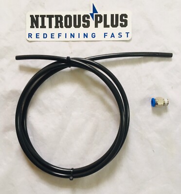 NitrousPlus Nitrous Purge Kit Single Line ~ High Flow Monster 1/4  Black Line