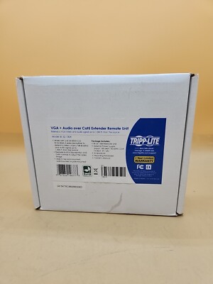 Tripp Lite VGA + Audio over Cat5 Receiver B132-100A New Open Box
