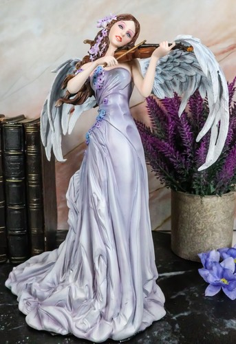 Ebros großes inspirierendes Engel Wiegenlied Himmlischer Engel spielt Violine Statue - Bild 1 von 7