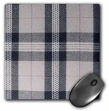 3dRose Gray tartan pattern - contemporary modern preppy plaid grey and black - f