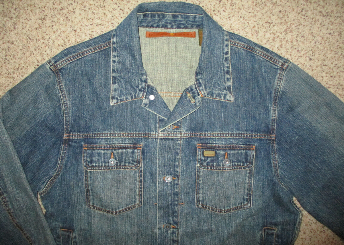 90’s Timberland denim jacket デニムジャケット L Vintage Timberland Classic Denim Jacket - Size L - Etsy