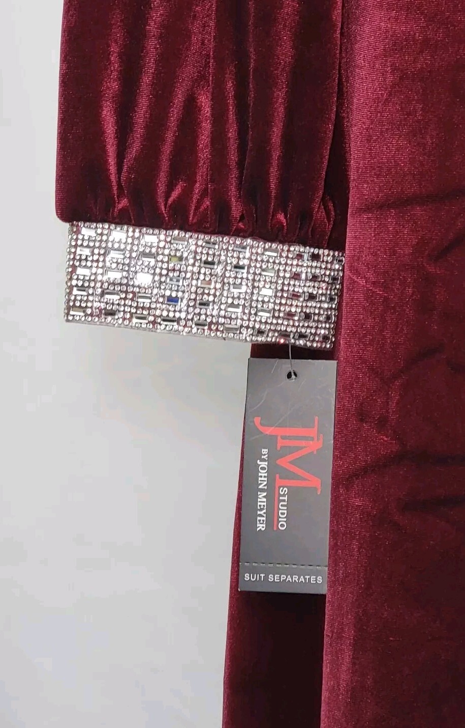 JM studio by John Meyer Maxi Red Velvet Dress Women's  Size 14W New 