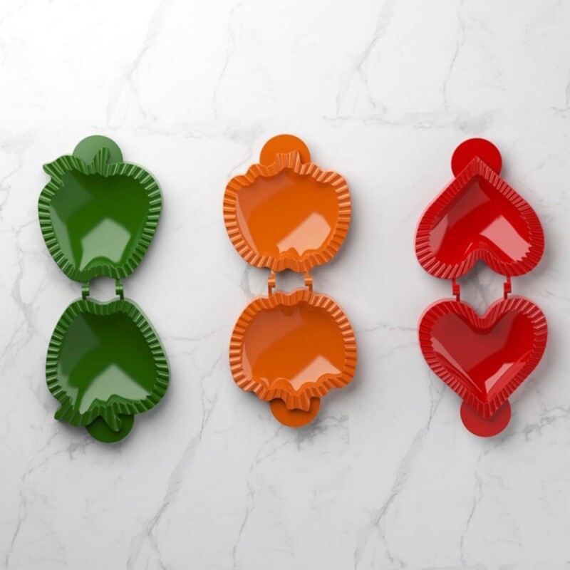 6 Pcs Fall Hand Pie Molds Dough Presser Christmas Halloween Mini Pie
