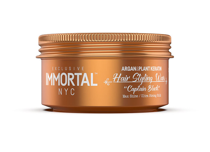 Immortal NYC Argan & Keratin Hair  Styling Wax 150ml ( 5 Pack  ) | Captain Black