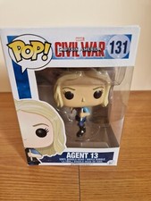 Figura Vinilo Agente 13 Funko Pop #131 Marvel Capitán América Guerra Civil