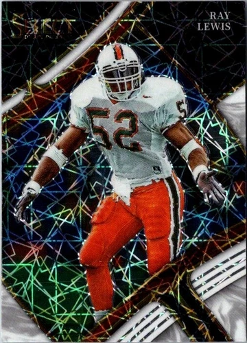 2023 Panini Select Draft Ray Lewis White Lazer Color Match SP #185 Miami Canes