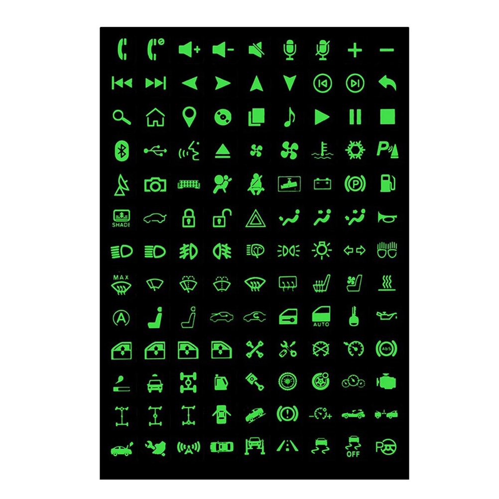 Multifunction Button Stickers Car Luminous Sticker Car Light Stickers