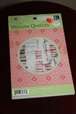 K COMPANY VELLUM QUOTES 24 SHEETS  NEW