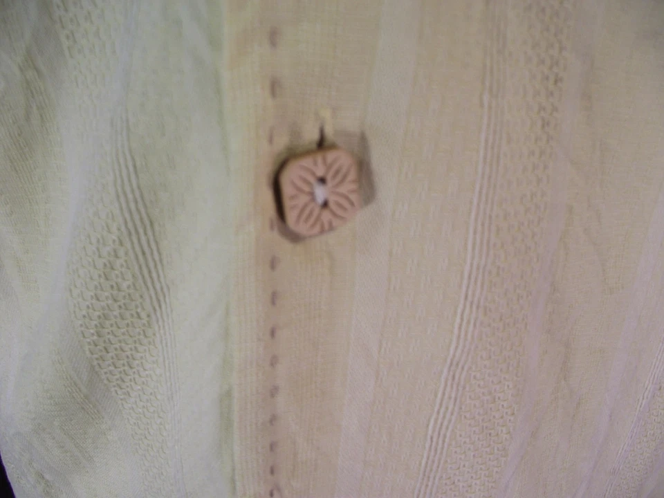 Jamaica Jaxx Camisa Seda Hombre XL Extra Grande Amarillo Hawaiano Aloha Camp Lounge Foto 4 de 4