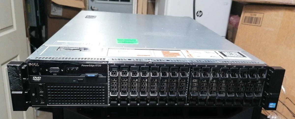 Serveur Dell PowerEdge R720 - 2x E5-2640 2.5Ghz, 128GB RAM, 16 Baies 2.5