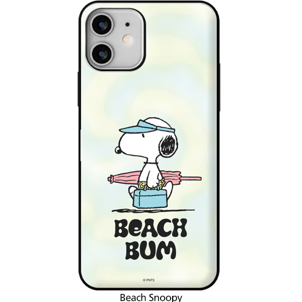 Snoopy Life Card Door Case for iPhone 14 13 Pro Max Plus mini