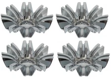 4 CAP DEAL BOSS MOTORSPORTS 339 20" CHROME AEWC 3249 WHEEL RIM CENTER CAPS 