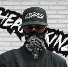 POLAR FLEECE FACE NECK WARMER - REAL FOREST BLACKO Snow, Fishing, Camping