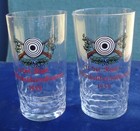 2 Marksman Award Glass 1959 Kleinkaliberschiessen 11.Sol. Kant Germany Gun Rifle — photo 1