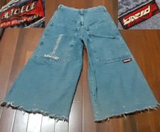 Vtg JNCO  Never Missina Beat 34x27 Auto Cue 320 Jeans Rave Skater Mens Vintage