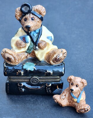 BOYDS LE BEARMOGE, DR. HARRISON GRIZ, BEARWARE POTTERY WORKS, KEEPSAKE HTF