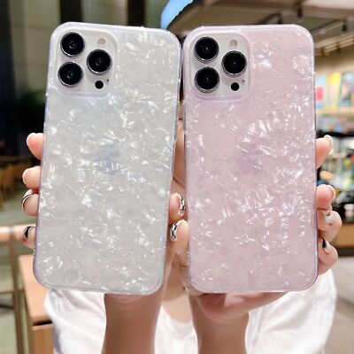Bling Shell Color Phone Case For Huawei Mate 50 Nova 10 Pro P50 P60 Honor 80 70
