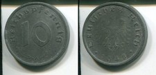 ALLIIERTE BESATZUNG 1948 A - 10 Reichspfennig in Zink, ss