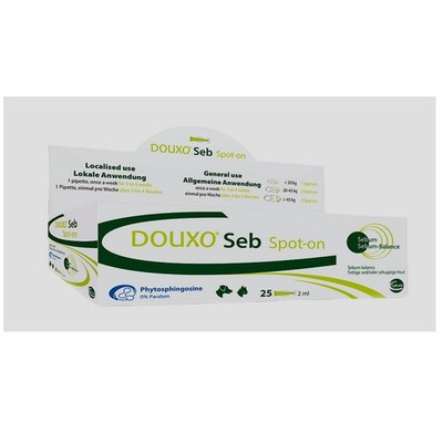 Ceva Douxo Seb spot on 5x2 ml Hunde | Katzen | Sebborhoe | Hautbarriere