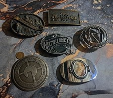 Vintage Brass Belt Buckle Collection