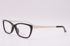 NEW ISAAC MIZRAHI NEW YORK IM30030 BK BLACK WHITE AUTHENTIC EYEGLASSES 53-16