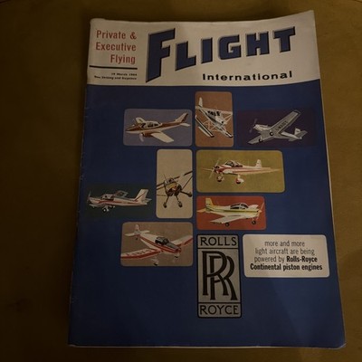 Flight International 1964 Magazinrollen Royce Continental Kolbenmotor BA BOAC