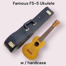 Famous FS-5 Soprano Ukulele with Famous H Case