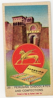 Buitoni 1950s Figurette Card #29 Perugina Chocolates and Confections
