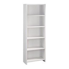Mainstays Westley 5 Shelf Bookcase, White Finish