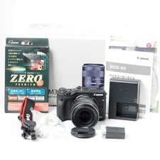 Canon EOS M3 24.2MP Digital SLR Camera Black w/ EF-M 18-55mm Lens 14176