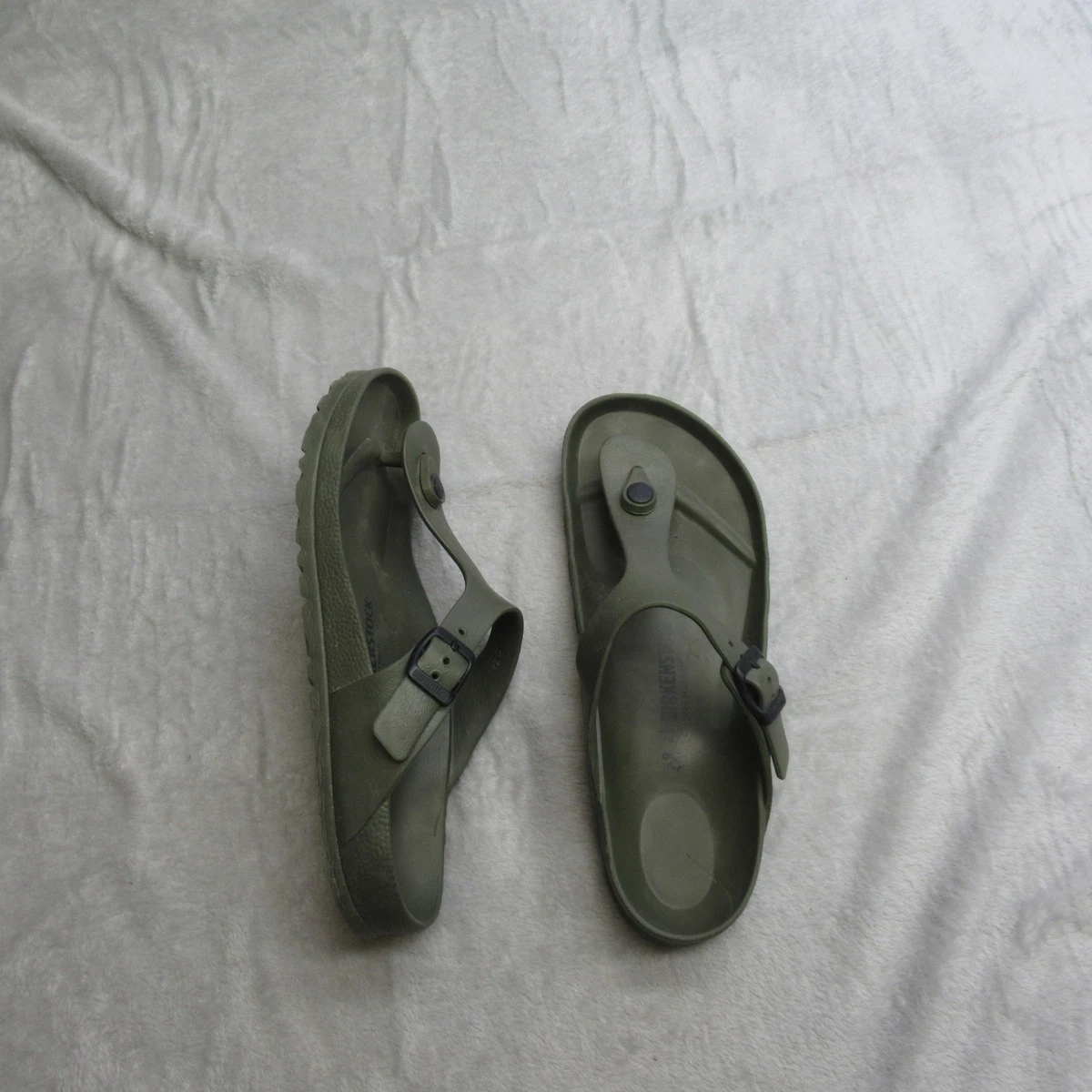 Mens Birkenstock Arizona Green Eva Strappy Slide Sandals Size EU 44 Wide GUC Birkenstock Arizona EVA surf green main image 2
