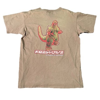 Rare 90s Vtg Godzilla x Fresh Jive Stompin' Chompin' Shirt Mens