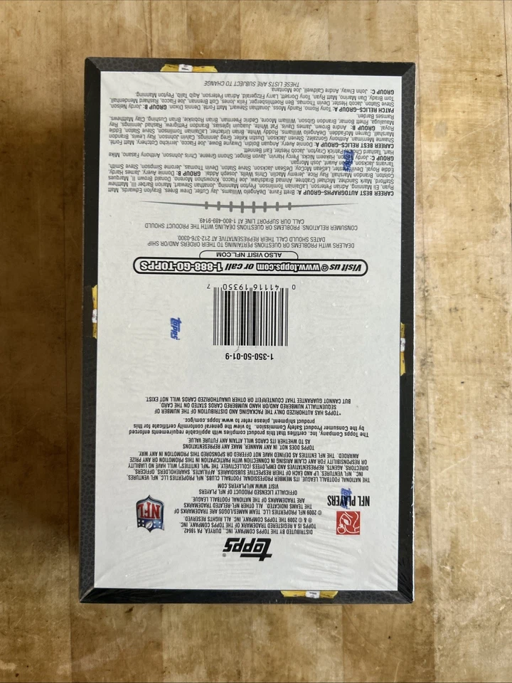 2009 Topps Football NFL Trading Cards Hobby Box - Factory Sealed, New, 360 Cards - Image 3 of 4