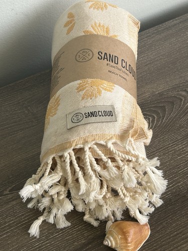 Sand Cloud Beach Towel Turkish Organic Cotton 37”x67” NEW! - Picture 4 of 13