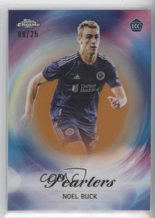 2023 Topps Chrome MLS Pearlers Orange Refractor 9/25 Noel Buck Rookie RC 0c2