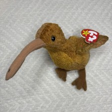 Vintage 1998 TY Beanie Babies Collection - Beak the Kiwi w/ Tags