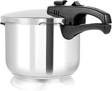 Tower 6L Pressure Cooker 22cm Stainless Steel Kitchen Cooking Pot T80244 New