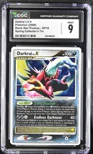 CGC 9 MINT Darkrai LV.X 2008 Black Star Promos DP19 Holo Pokemon Card
