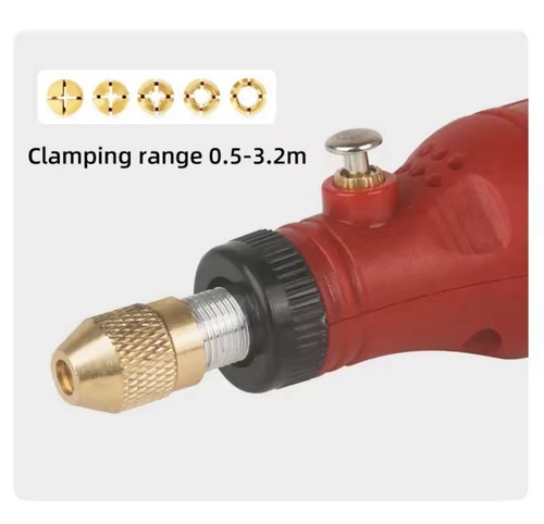 Mini trapano elettrico USB cordless utensile Dremel per legno vetro metallo 80W - Foto 4 di 6