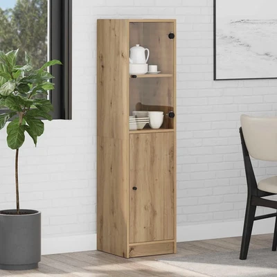 Highboard mit Glastür Sideboard Beistellschrank Kommode Schrank Anrichte vidaXL
