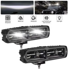2X 6inch LED Work Light Bar Spot Pods Fog Lamp Offroad Driving Truck 4WD SUV ATV
