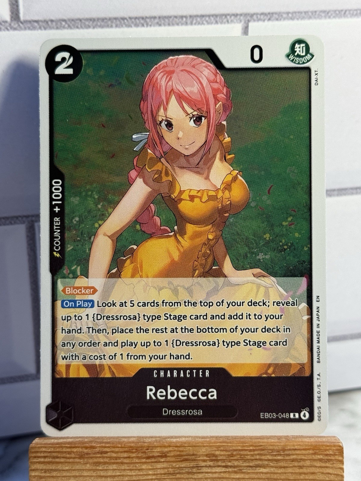 Rebecca EB03-048 Foil Extra Booster: One Piece Heroines Edition NM