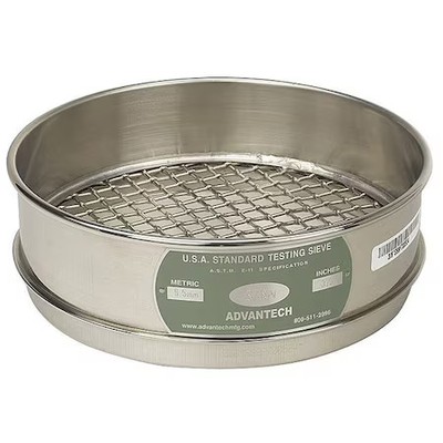 Advantech Manufacturing 14Ss8f Sieve, No 14, S/S, 8 In, Full Ht