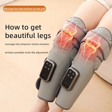 Cordless Knee Massager with Heat infrared Vibration Therapy Relief LED Screen