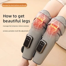 Cordless Knee Massager with Heat infrared Vibration Therapy Relief LED Screen US